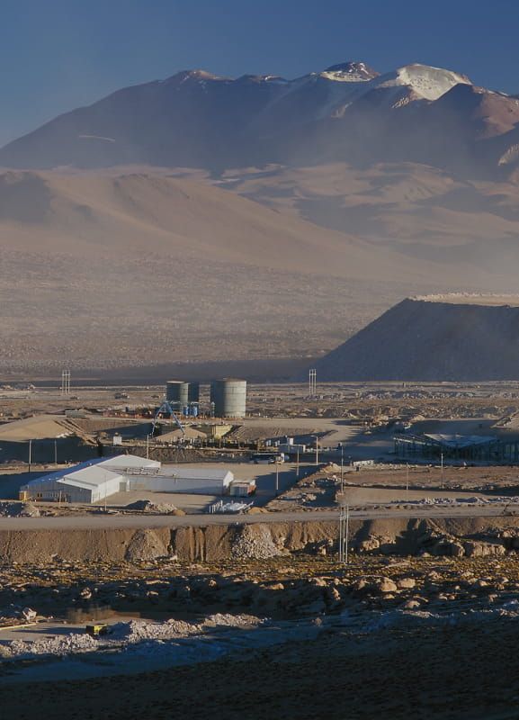 Collahuasi copper mine landscape.