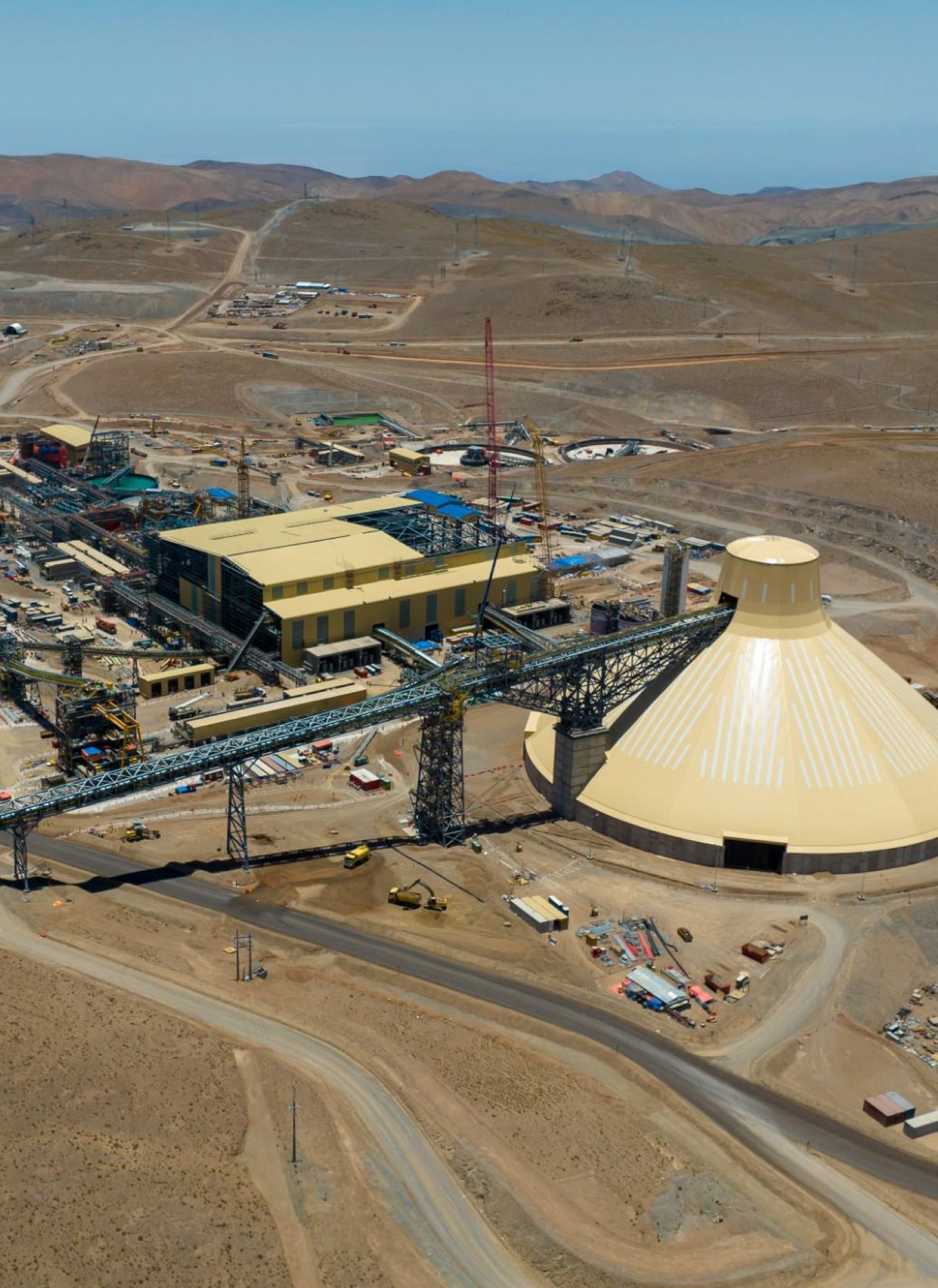 Aerial view of QB2 copper mine.