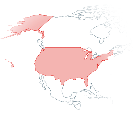 Map of the U.S.