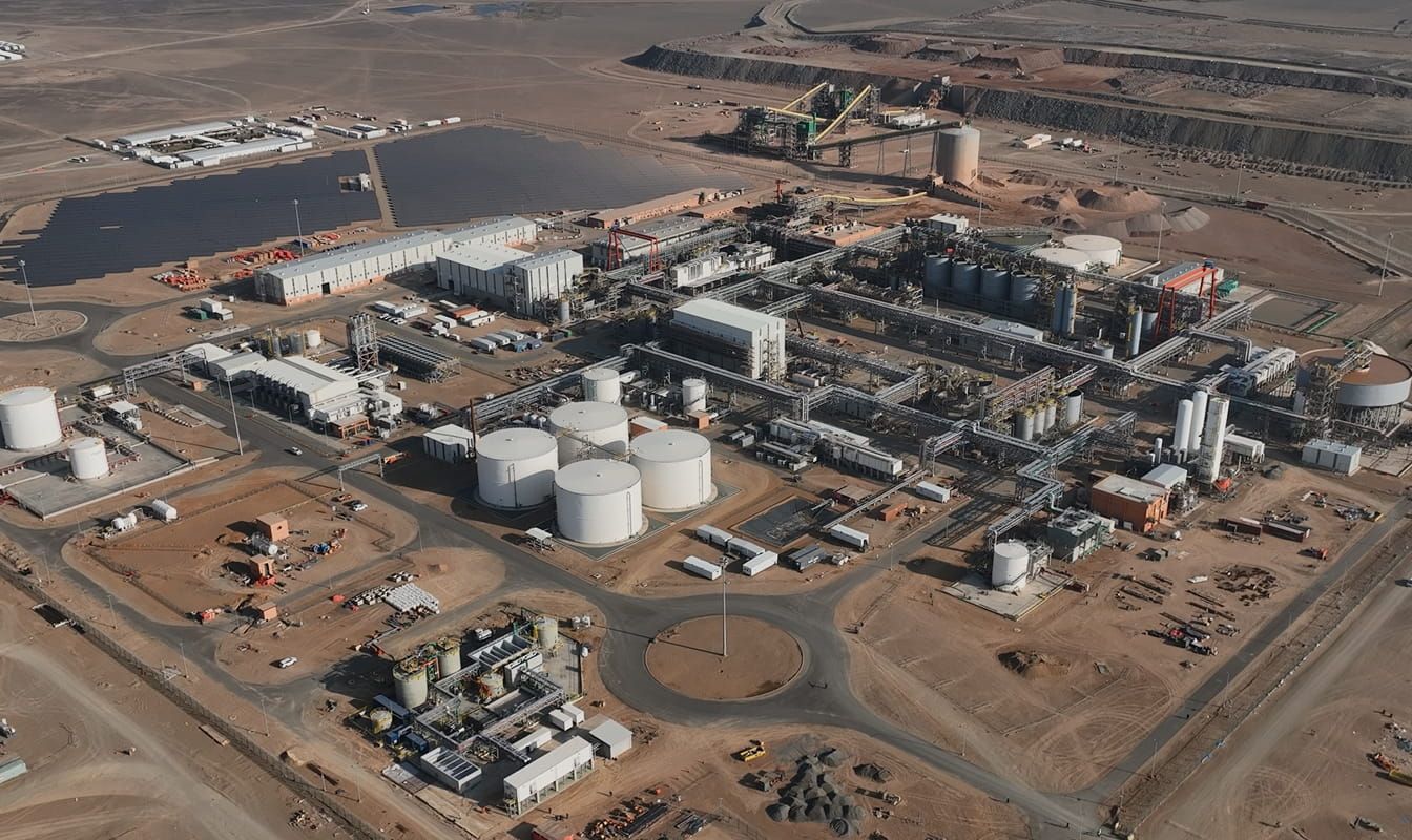 Aerial view of the Mansourah-Massarah gold mine facility.